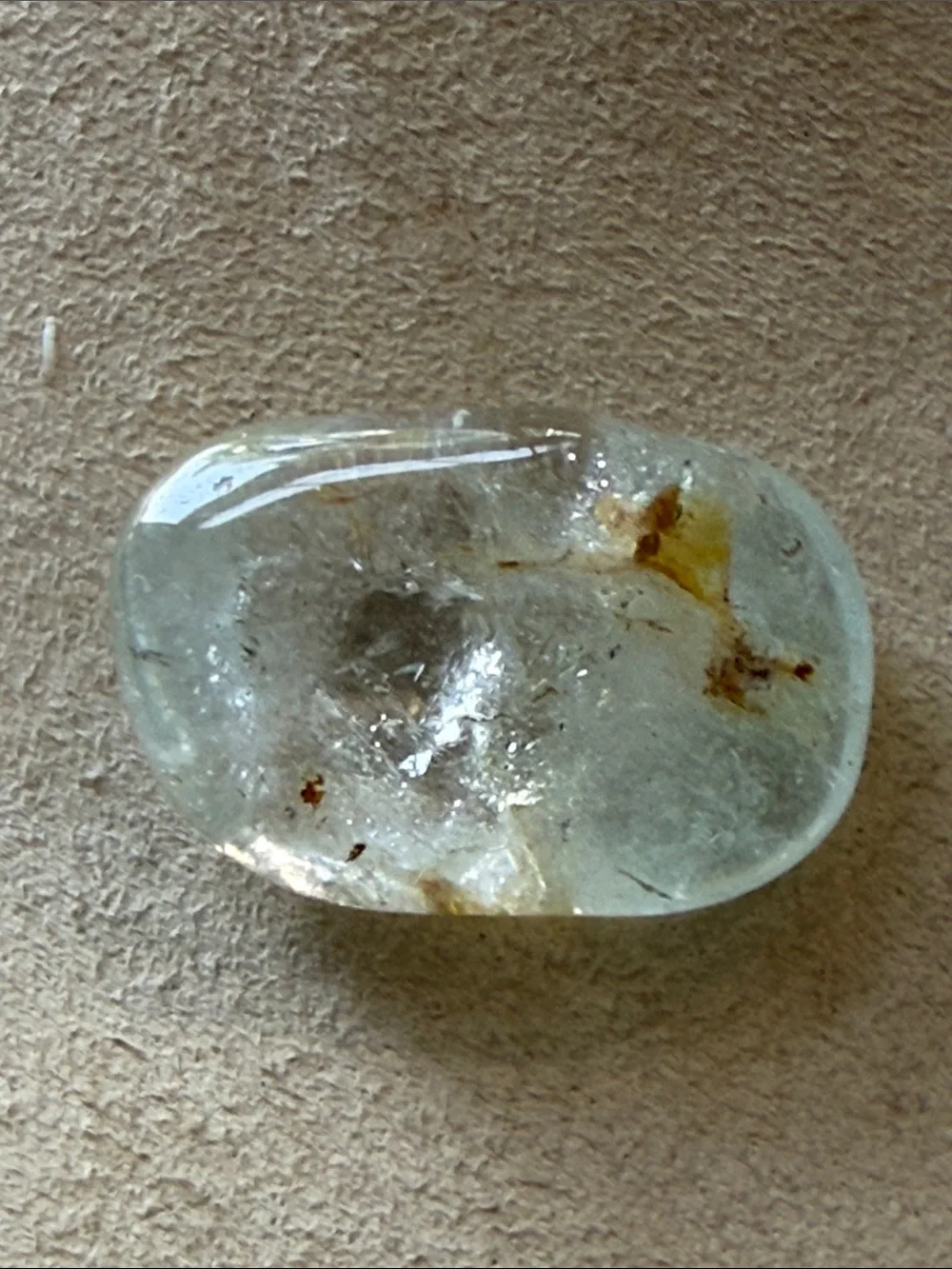 Clear Topaz Palm Stone!